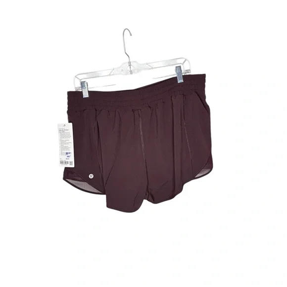 NWT Lululemon hotty hot shorts in black plum 2.5” size 14 - Picture 4 of 5
